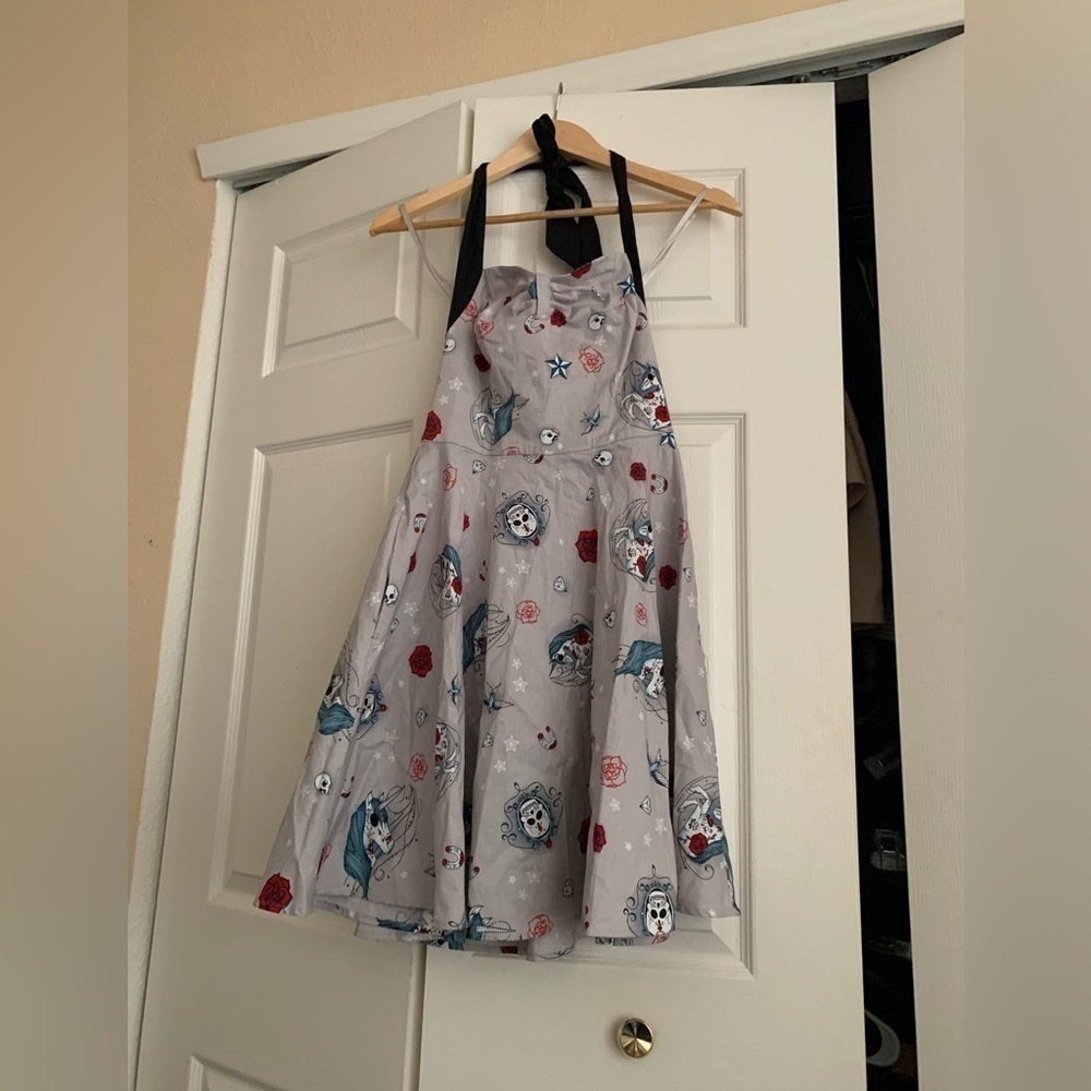 Hell bunny zoey skeleton unicorn skulls dress